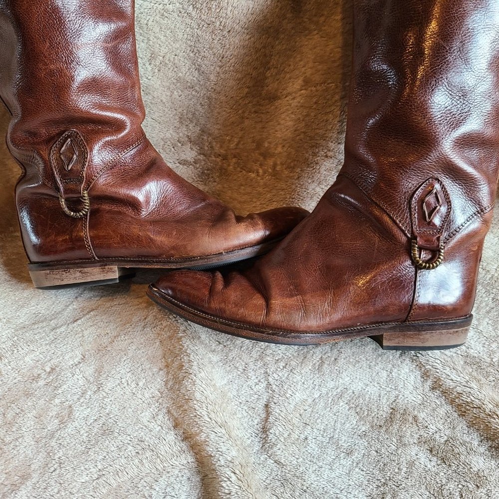 Joan & David Brown Leather Riding Boot - Picture 11 of 15